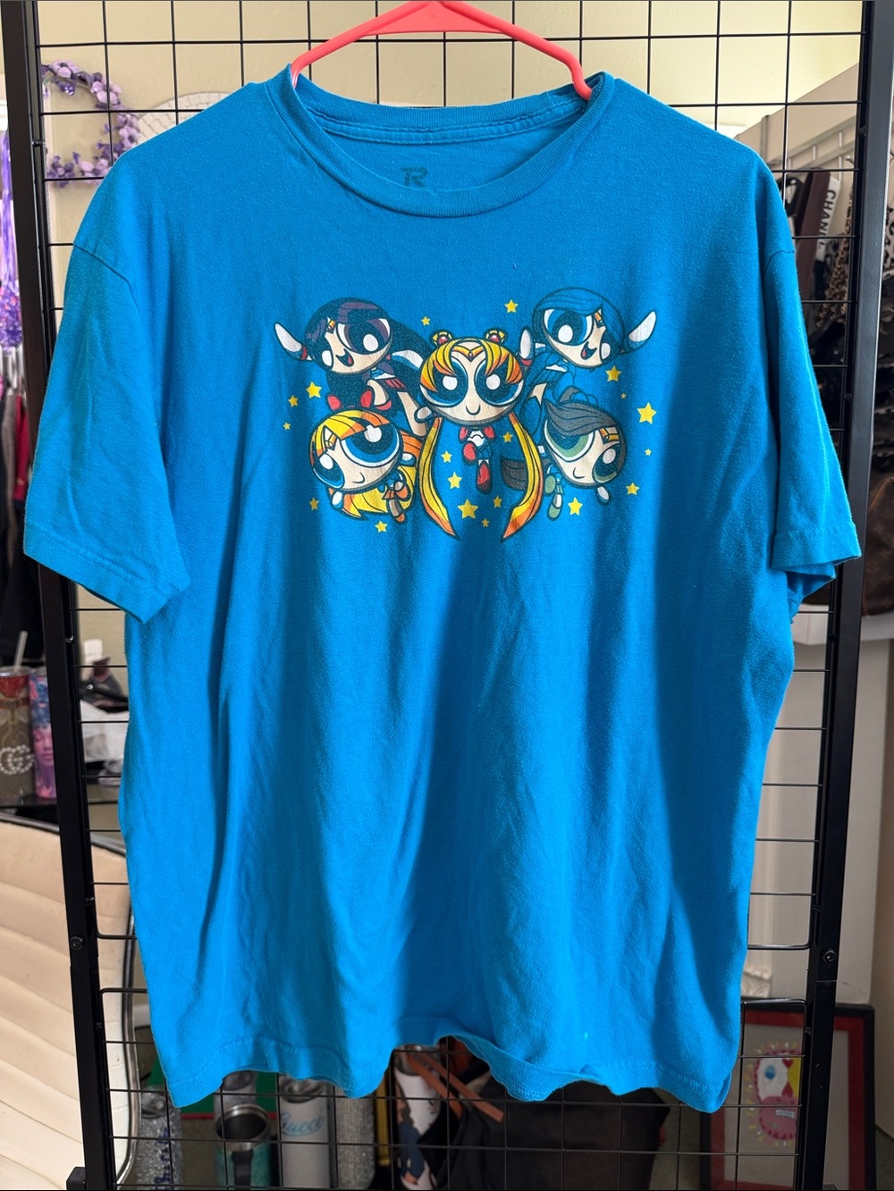 Y2K Powerpuff Girls Graphic Tee - Blue